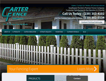 Tablet Screenshot of carter-fence.com